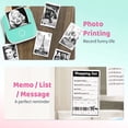 thumbnail image 4 of LAICAIW Bluetooth Thermal Mini Printer with 3 Rolls Thermal Paper-T02 Portable Mini Sticker Printer Machine for iPhone, Green Thermal Printer for Journal, Memo, Photo, 4 of 7