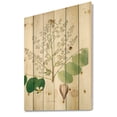thumbnail image 2 of Designart 'Ancient Botanicals XVI' Farmhouse Print on Natural Pine Wood, 2 of 5