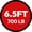 6.5 ft Barbell 35 lb, 1000 lb, Red & Black, variant on HANDBODE 7ft Olympic Barbell 45lb (20kg) - Silver, 1000lb High-Capacity Weight Bar for Bench Press and Lifting, Deadlift / Powerlifting / Squat bar for Home Gym Strength Training Workout