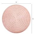 thumbnail image 6 of Unique Bargains Set of 6 Rustic Woven Placemats for Dining Table Decor Indoor Rose Gold, 6 of 6