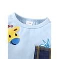 thumbnail image 5 of Gvmfive Newborn Baby Boys Outfits Clothes Romper Tops Bodysuit + Overalls Jumpsuit 2-Piece Set 0-3 Months, 5 of 8