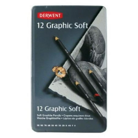 Derwent Graphic - Derwent Graphic Soft Drawing Pencils Sketching Set of 12