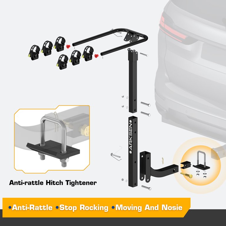 3 bike discount trailer hitch rack