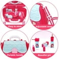thumbnail image 2 of Boîte à Bijoux et Cosmétiques pour Enfants, Jouet de Coiffure Cadeau pour Princesses, Rosa, 2 of 4