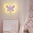 thumbnail image 3 of Lámpara de Pared con Forma de Mariposa LED, 14 W, 85-265 V, para Dormitorio Infantil, , con Forma de Mariposa, con Rosas y Blancas, 3 of 5