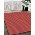 thumbnail image 2 of Ahgly Company Indoor Square Patterned Ferrari Red Area Rugs, 6' Square, 2 of 6
