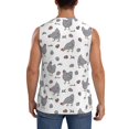 Balery Funny Chicken Men's Sleeveless Muscle Shirts Workout Tank Top