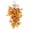 Orange, variant on geerera Artificial Fall Swag, Thanksgiving Teardrop Wreath with Maple Leaves & Berries, 19.7" Front Door Decor, Autumn Floral Arrangement for Home & Wall