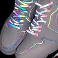 thumbnail image 4 of unbranded 2Pares Cordones Reflectantes Negros Con Creativo Para Zapatillas Deportivas Y Correr Seguro, 4 of 8