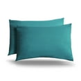 thumbnail image 6 of Set of 2 Ultra Soft Microfiber Zippered Pillow Cases (King, Teal), 6 of 6