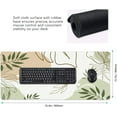 thumbnail image 3 of Green Abstract Plants Mouse Pad 35.4 X 15.7 Inch XXL Boho Design Print Full Desktop Mousepad Extended Large Non-Slip Rubber Base Keyboard Mat with Stitched Edges for Gaming Office Desk Accessories, 3 of 6