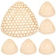 thumbnail image 1 of 6 cestas triangulares de bambú para guardar frutas, pan y aperitivos., 1 of 8