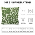 thumbnail image 5 of Nawypu  Throw Pillow Covers Home Decor Loop Tropical Green Leave Floor Pillow Cover for Couch 100% Canvas Cushion Cover Pillow Case Plant Monstera Leaf, 5 of 5