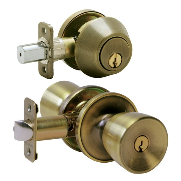 dexter by schlage jc60vbyr609 antique brass byron keyed entry knob