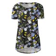 thumbnail image 4 of Elegante blusa de manga corta con cuello redondo y manga abullonada para mujer OAVQHLG3B Store  lin121212, 4 of 4