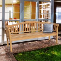 Teak Wood Oklahoma Outdoor Patio & Garden Bench, 6 Foot