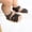 Black, variant on dgysar Girls Sandals Soft Non-slip Rubber Sole Flat Walking Shoes Breathable Open Toe Comfortable for Summer Indoor Outdoor Daily Wear White 12(6-12)
