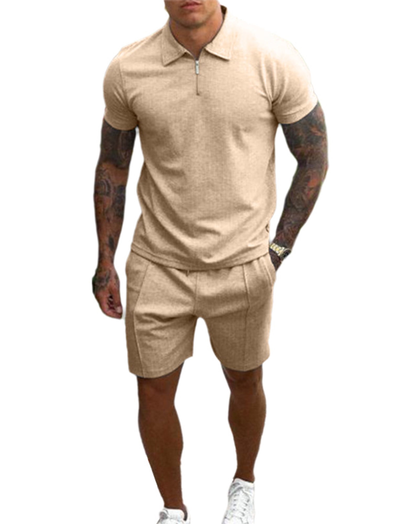 Patrick Mens Navy Blue White Short Sleeve Football Top and Shorts Set Size XXL 