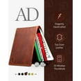 thumbnail image 4 of Slim Leather Bifold Wallets For Men - Minimalist Small Thin Mens Wallet RFID Blocking Card Holder ID Window Gifts For Men, 4 of 6