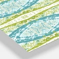 thumbnail image 2 of Designart 'Embossed Teal Pattern IV' Large Mid-Century Wall Clock, 2 of 3