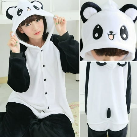 

CoCopeanut Animal Stitch Unicorn Panda Onesie Adult Teenagers Women Pajamas Funny Flannel Warm Soft Overall Onepiece Night Home Jumpsuit