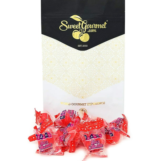SweetGourmet Abracabubble Cherry Hard Candy With Gum Center Bulk