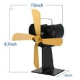 thumbnail image 2 of Yeacher 4 Blades Home Fireplace Fan Efficient Heat Distribution Fans, 2 of 8
