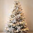 thumbnail image 4 of JeashCHAT 9 Pcs 3 Sizes Glitter Christmas Tree Butterfly Ornaments, Christmas Tree Decorations Hollow Butterflies with Clips, Wedding Xmas Holiday Party Decor, 4 of 8