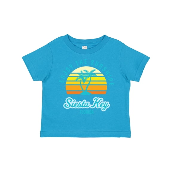 Inktastic Summer Enjoy the Sunshine Siesta Key Florida in Blue Boys or Girls Toddler T-Shirt