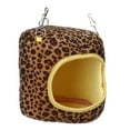 thumbnail image 4 of Cute Leopard Rat Hammock Cotton Pet Hamster Warm Hammock Hanging Sleeping Nest for Squirrel Hedgehog Guinea Pig Pet Sleeping Accessories(Pink Leopard)[Yellow Leopard], 4 of 7