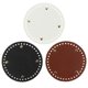 thumbnail image 1 of 3PCS PU Leather Bag Bottom Round Knitting Crochet Bag Shaper Base with Holes, 1 of 4