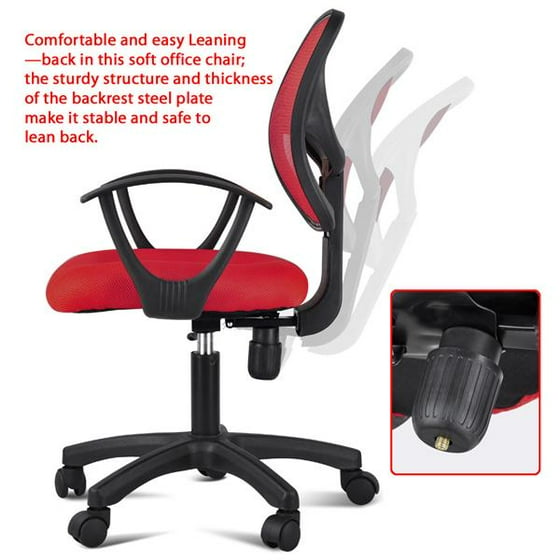 Yaheetech Adjustable Swivel Computer Desk Chair Fabric Mesh Office Yaheetech Adjustable Swivel Computer Desk Chair Fabric Mesh Office With Arms Seating Back Rest Black Com