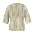thumbnail image 5 of Weiqiqre Oversized Tshirts for Women 2025 Summer Casual Button Down Shirts Loose Fit V Neck Short Sleeve Tshirt Blouse, 5 of 5