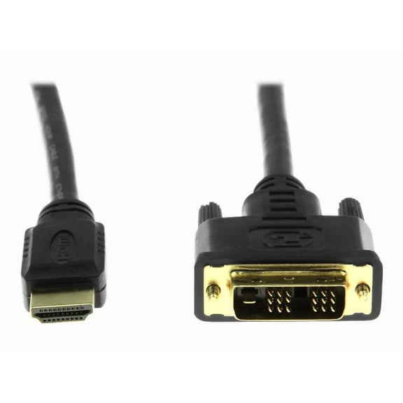 Rocstor Y10C124-B1 6ft. HDMI to DVI-D Cable M/M HDMI Male to DVI-D Male