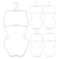 thumbnail image 5 of COMPUKAS Infant Swimsuit Hangers White Plastic 5-Pack Baby Clothes Organizer, 5 of 8