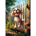 thumbnail image 2 of America Forever Spring Summer Beagle Dog Garden Flag 12.5 x18 inch Double Sided Beagle Puppy Floral Spring Garden Flag for Outdoor Dog Flag Yard Decoration, 2 of 7