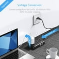 thumbnail image 4 of BESTEK 220V to 110V Travel Voltage Converter US to Europe International Universal Travel Adapter with 6A 4-Port USB Charging and UK/AU/US/EU Plug Adapter,Black, 4 of 9