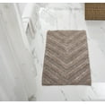 thumbnail image 3 of Better Trends 24" x 40" Bathroom Rugs 100% Cotton Soft Water Absorbent Non Slip Bath Mat Machine Washable Rug (Beige) Hugo Collection, 3 of 6