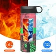 thumbnail image 6 of Yiaed Neon Desert Moon Print Water Bottle with Straw Lid, Stainless Steel Double Wall Insulated Water Bottle | Leak-Proof and Spill-Proof Water Bottle, 6 of 8