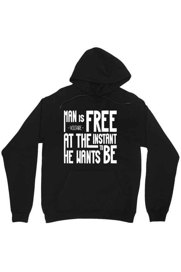 Voltaire Quote Graphic Limited Edition Funny Philosophy Enlightenment Writer M4039 Unisex Hoodie, Up to Size 5XL