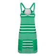 thumbnail image 7 of Atogsazn Womens Athletic Dress Built in Shorts V-Neck Sleeveless Stripe Camis Tops And Shorts Sets Summer Casual T-Shirt Dresses Sets Green S on Clearance, 7 of 7