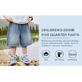 thumbnail image 5 of JLMSPLWG Girls Wide Leg Jeans Kids Denim Trousers Toddler Girl Elastic Wasit Baggy Pant Teen Girl Ripped Distressed Pants Tween Girl Clothes, 5 of 7