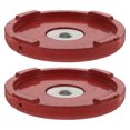 thumbnail image 1 of Jack Wheel Chock Stabilizer Red Metal 2Pcs 3.9In, 1 of 8