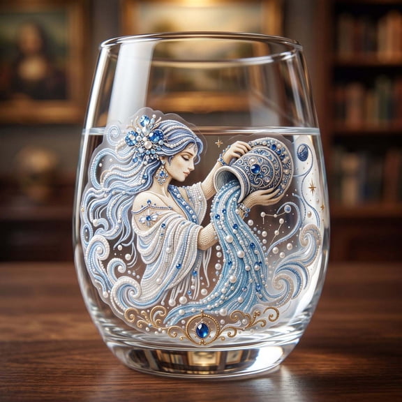Mbvtdt Birthday Zodiac Wine Glass,Cancer Zodiac Gifts for Women,Reusable Elegant Clear Wine Glass Gifts for Women Mom Sisters Friends