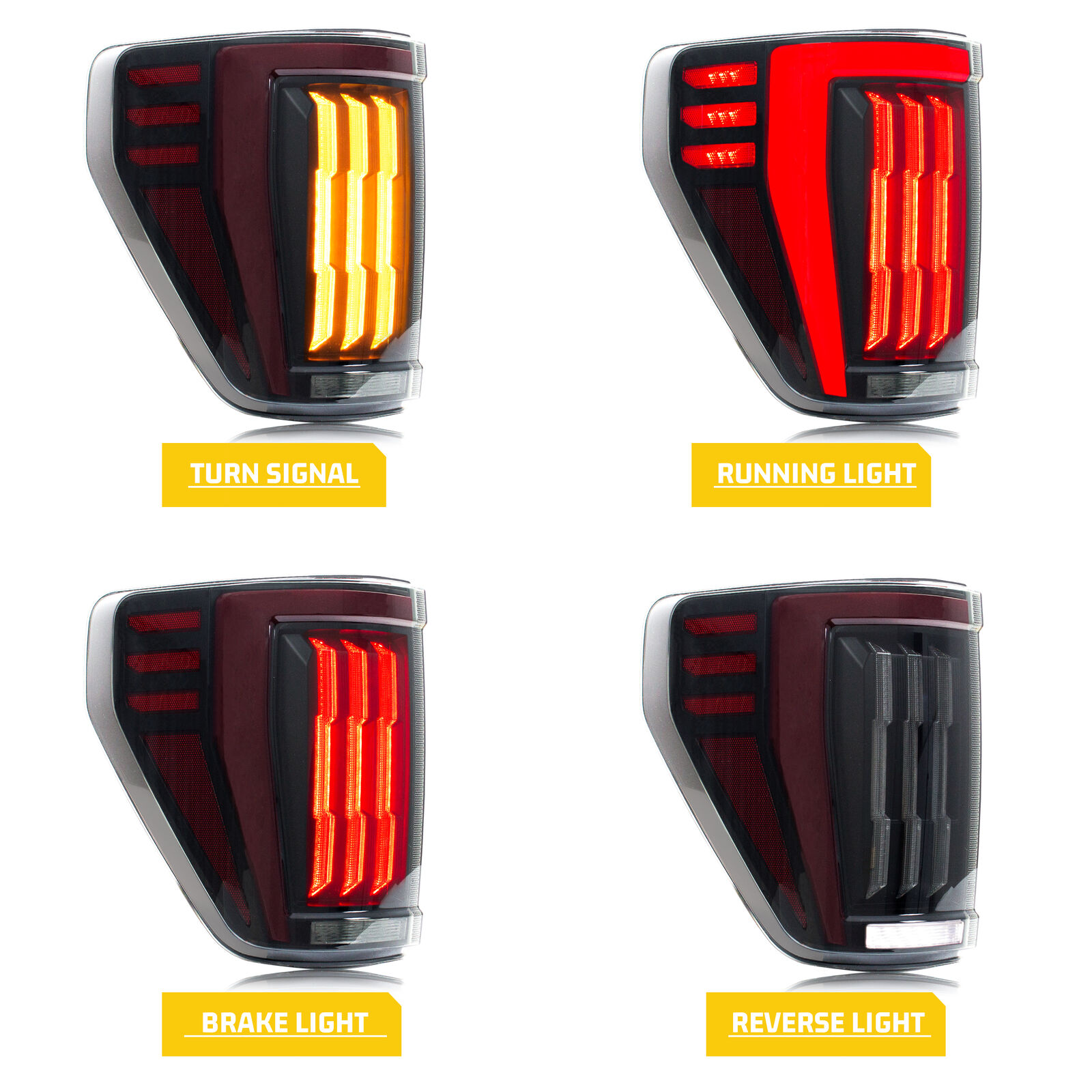 MZORANGE Tail Light Assembly For 2021-2023 Ford F-150 XL – Right Passenger Side Halogen
