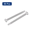 thumbnail image 3 of Uxcell #8 x 2" Self Drilling Screws, 50 Pack Phillips Pan Head Self Tapping Screws, 3 of 5