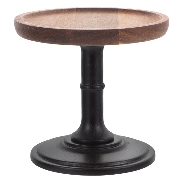 GOOHOCHY Dessert Display Rack Brown 1Pack 7.9x7.9x6.5in