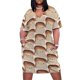 thumbnail image 1 of Vestido holgado con bolsillos, estilo kawaii, con estampado de pan de leche, estilo Shokupan, para verano, para uso diario, para mujer., 1 of 6