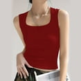 thumbnail image 4 of Jerdar Women's Sleeveless Scoop Neck Ribbed Tank Tops Lightweight Fitted Cami Tee Shirts L, 4 of 7