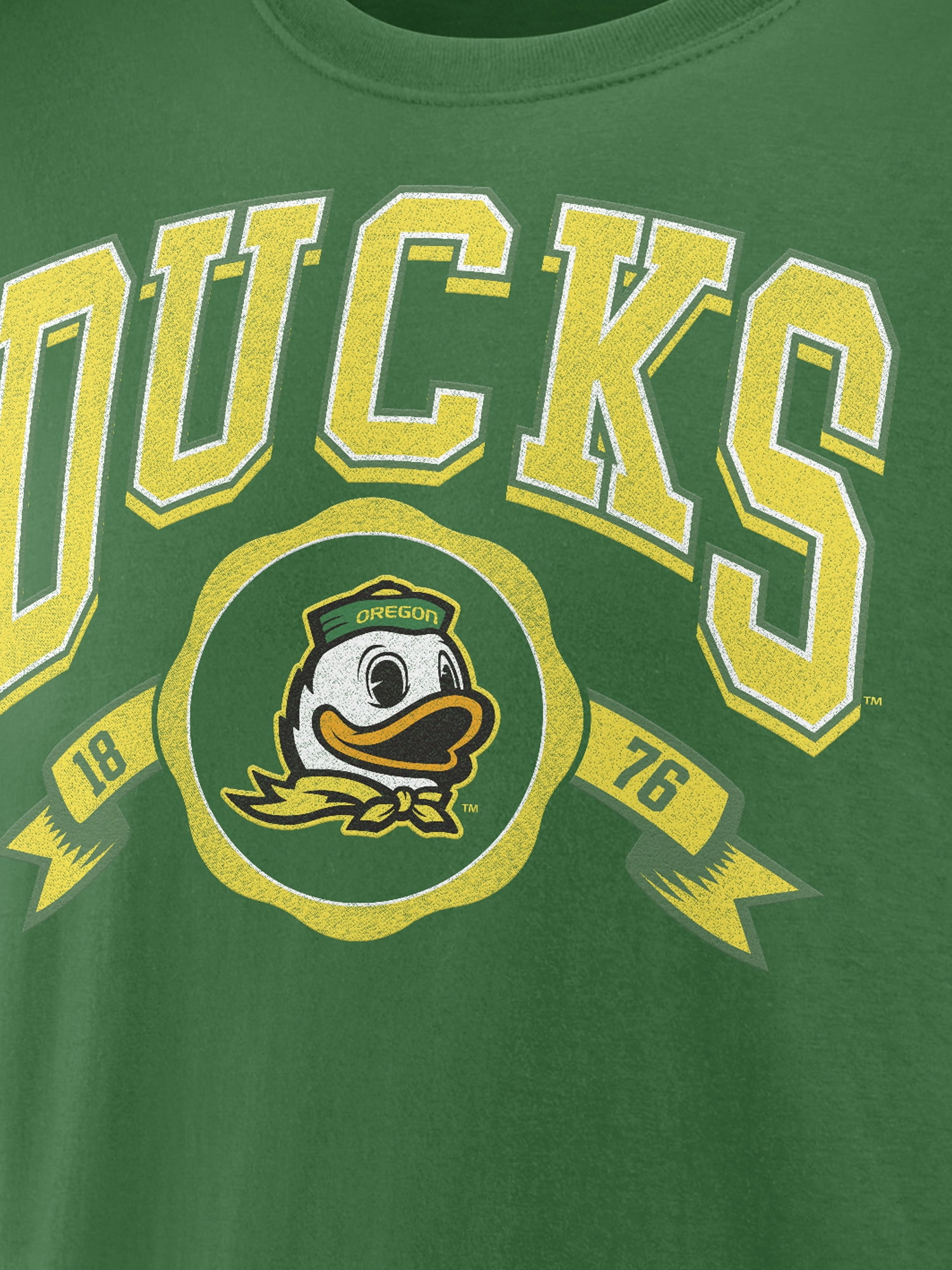 NCAA Oregon Ducks Men's Cotton Green Short Sleeve T-Shirt
